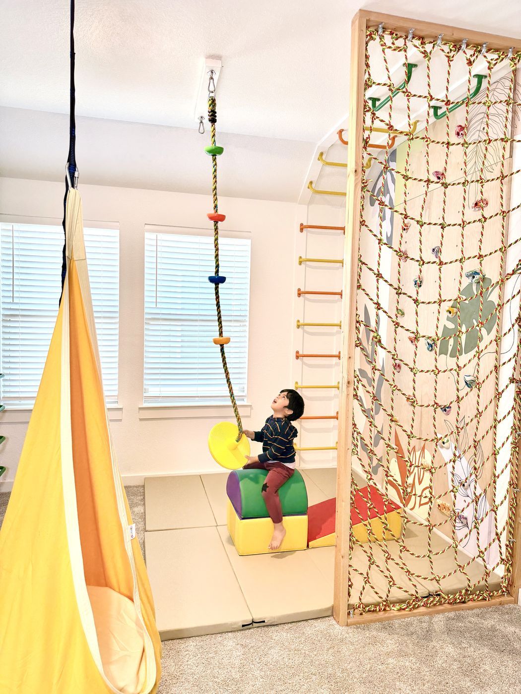 Child disc swing cargo net