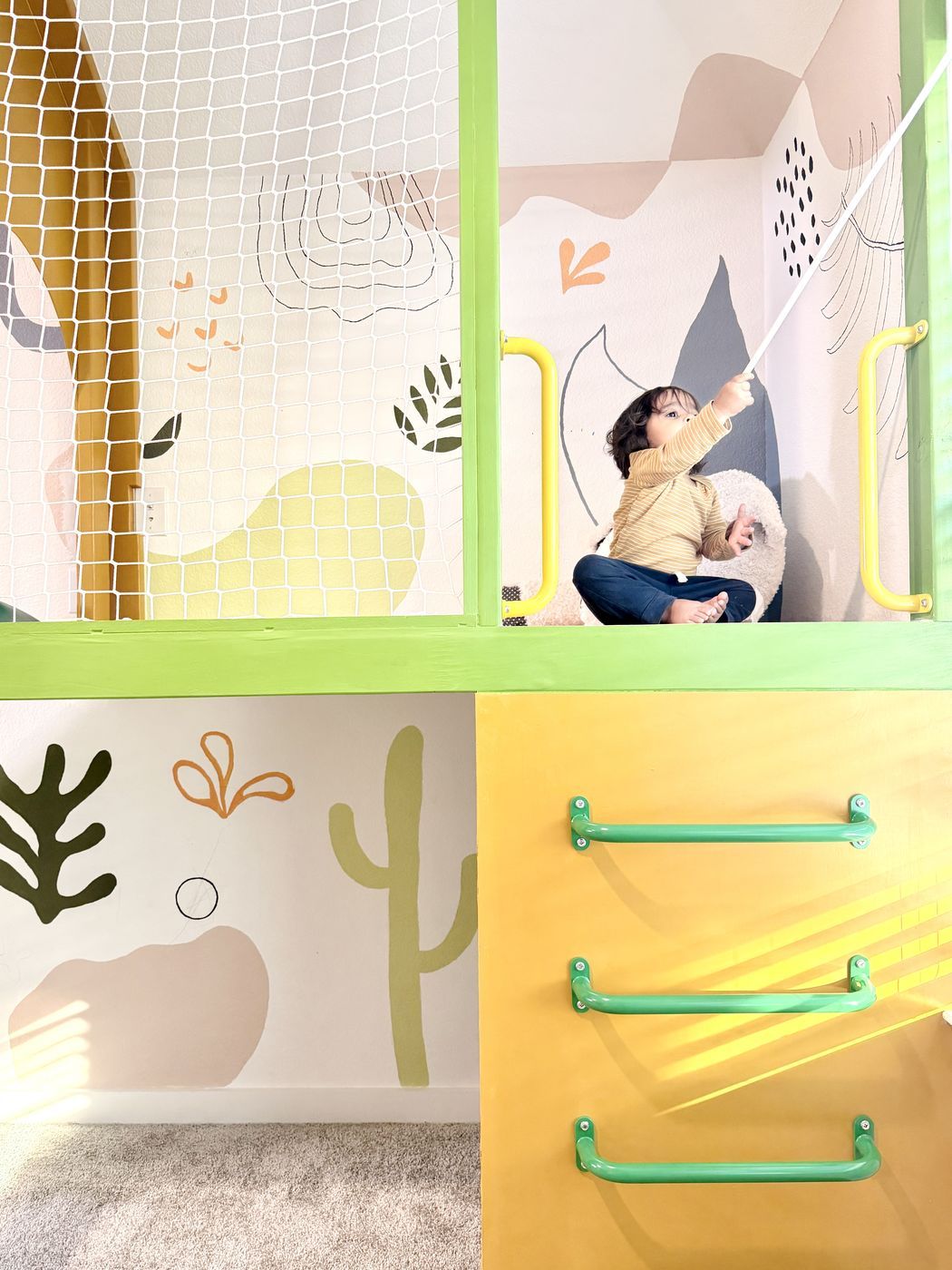 Child rope net play loft