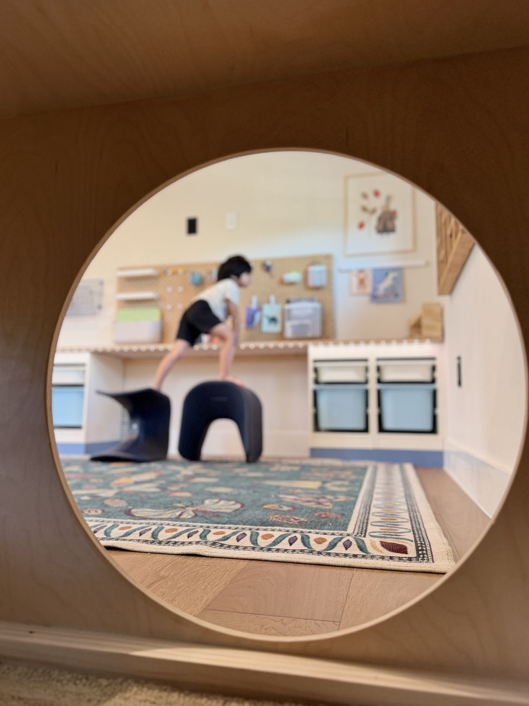 Playhouse window view child art zone